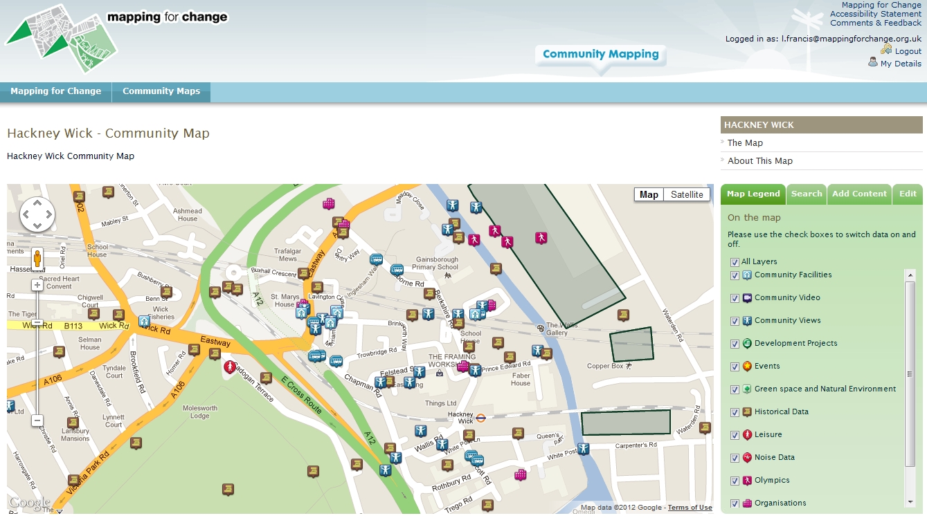 Hackney Wick Community Map @ Mapping for Change